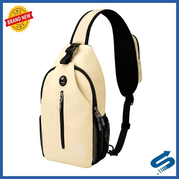 Crossbody Sling Backpack Travel Hiking Daypack Adjustable Reversible Shoulder
